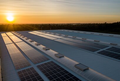 Photovoltaik-Anlage auf Gewerbedach